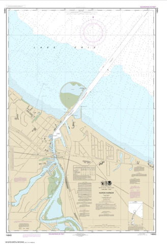 Buy map Huron Harbor (14843-24) by NOAA