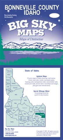 Buy map Bonneville County, Idaho by Big Sky Maps