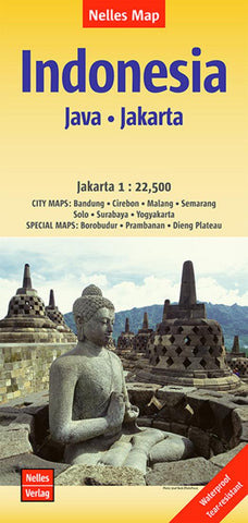 Buy map Indonesia, Java and Jakarta by Nelles Verlag GmbH