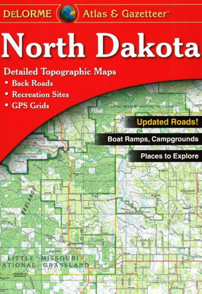 Buy map North Dakota, Atlas and Gazetteer by DeLorme