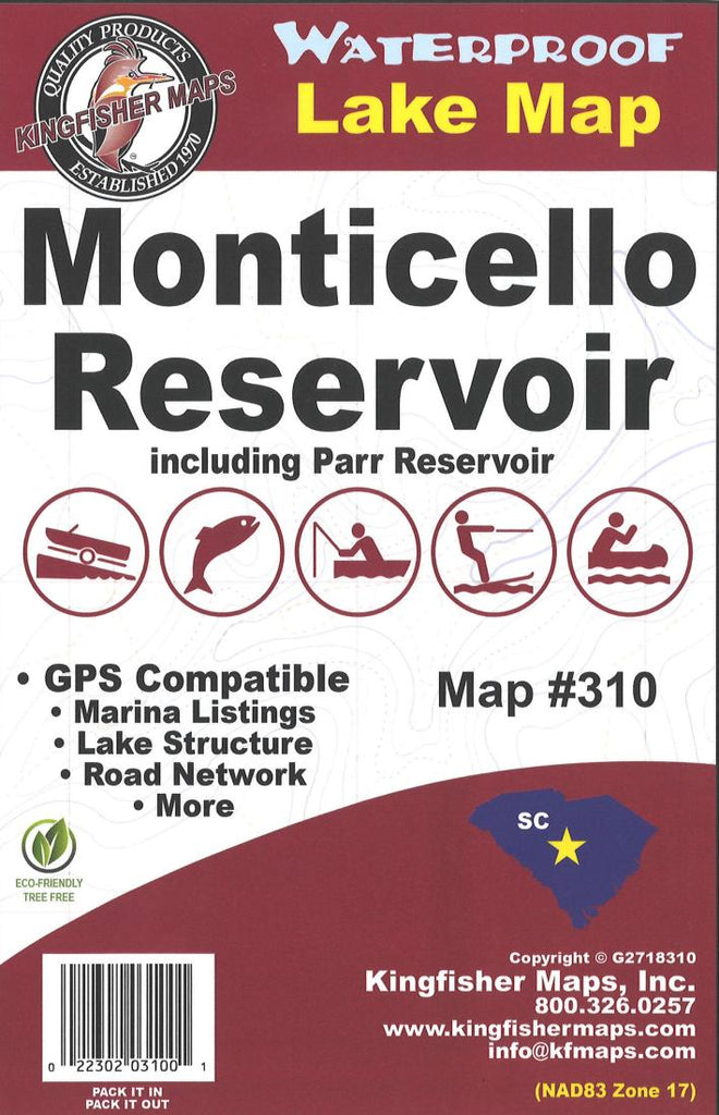 Buy map: Monticello Reservoir, including Parr Reservoir – YellowMaps ...