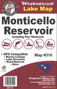 Buy map Monticello Reservoir, including Parr Reservoir