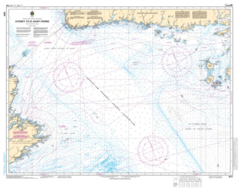 Buy map Sydney to/a Saint-Pierre by Canadian Hydrographic Service