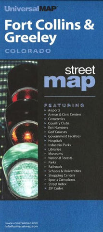 Buy map Ft. Collins and Greeley, Colorado by Kappa Map Group