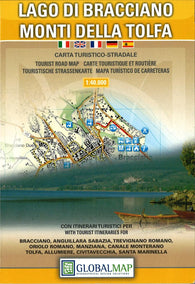 Buy map Lago Di Bracciano and Monti Della Tolfa, Italy by Litografia Artistica Cartografica