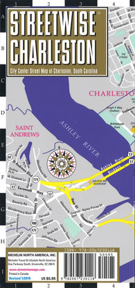 Buy map Streetwise Charleston : city center street map of Charleston, South Carolina