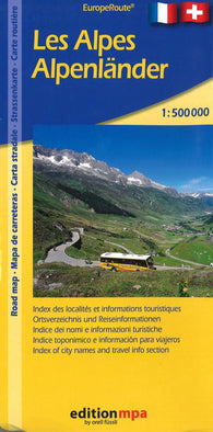 Buy map The Alps Road Map 1:500,000