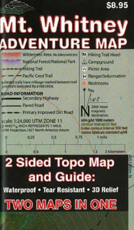 Buy map Mount Whitney, California Adventure Map by Sierra Map Company