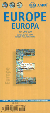 Buy map Europe by Borch GmbH.