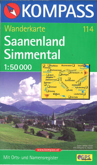 Buy map Saanenland - Simmental Hiking Map