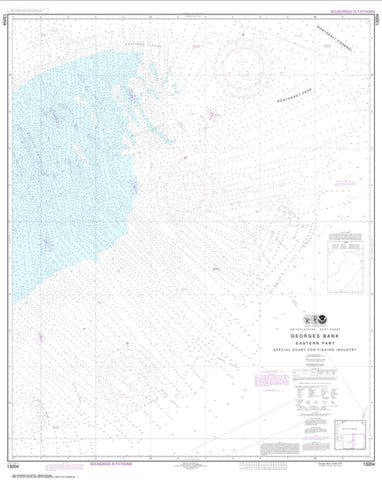 Buy map Georges Bank Eastern part (13204-14) by NOAA