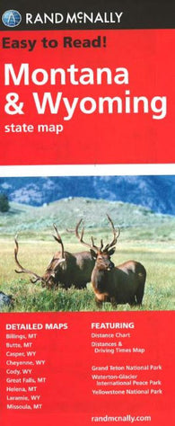 Buy map Montana and Wyoming by Rand McNally
