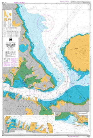 Buy map AUCKLAND HARBOUR EAST (5322) by Land Information New Zealand (LINZ)
