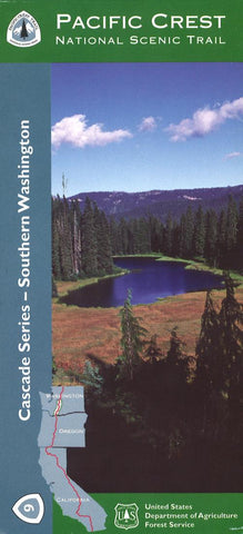 Buy map Southern Washington - Oregon-Washington border to Alpine Lakes Wilderness