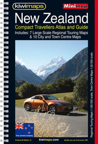 Buy map New Zealand, Compact Touring Atlas by Kiwi Maps