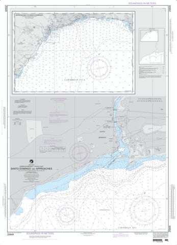 Buy map Dominican Republic - South Coast (NGA-25848-25) by National Geospatial-Intelligence Agency