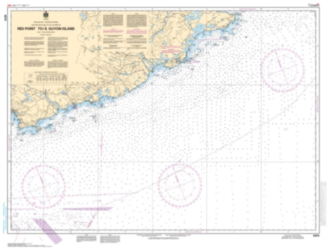 Buy map Red Point to/a Guyon Island by Canadian Hydrographic Service