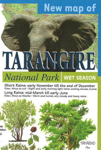 Buy map Tarangire National Park by GT Maps