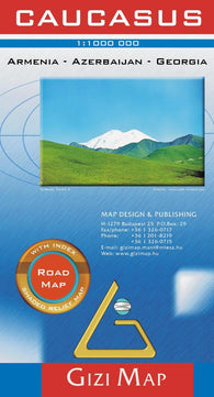 Buy map Caucasus Road Map by GiziMap