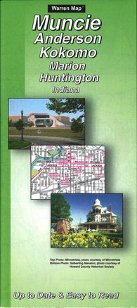 Buy map Muncie, Anderson, Kokomo, Marion and Huntington, Indiana by The Seeger Map Company Inc.