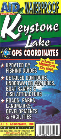 Buy map Keystone Lake Fishing Map