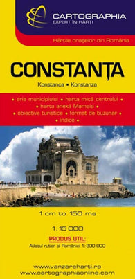 Buy map Constanta, Bulgaria by Cartographia