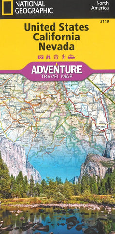 Buy map U.S. California, Nevada Adventure Map (3119) by National Geographic Maps