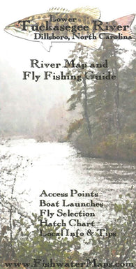 Buy map Tuckasegee River NC River Map and Fly Fishing Guide