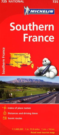 Buy map France, Southern (725) by Michelin Maps and Guides