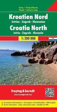 Buy map Kroatien nord : Istrien : Zagreb : Slawonien = Croatia north : Istria : Zagreb : Slovania