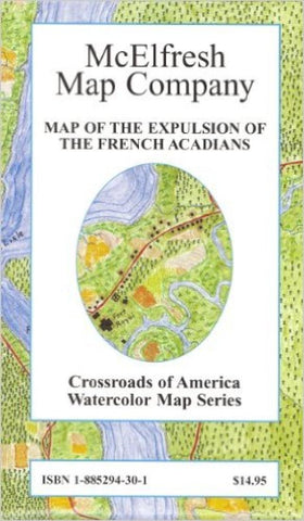 Buy map Expulsion of the French Acadians by McElfresh Map Co.