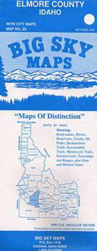 Buy map Elmore County, Idaho by Big Sky Maps