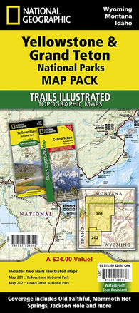 Buy map Yellowstone & Grand Teton National Parks : map pack