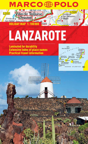Buy map Lanzarote, Spain by Marco Polo Travel Publishing Ltd