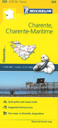 Buy map Michelin: Charente, Charente-Maritime, France Road and Tourist Map by Michelin Travel Partner