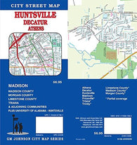 Buy map Huntsville : Decatur : Athens : city street map