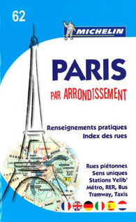 Buy map Paris by Arrondissements (62) by Michelin Maps and Guides