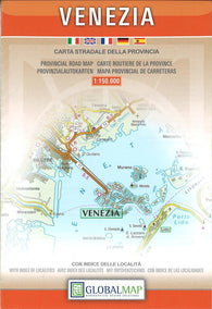 Buy map Venezia Province, Italy by Litografia Artistica Cartografica