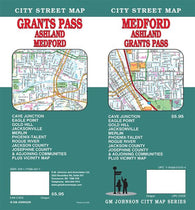 Buy map Medford : Ashland : Grants Pass : city street map = Grants Pass : Ashland : Medford : city street map