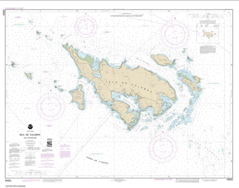 Buy map Isla de Culebra and Approaches (25653-13) by NOAA