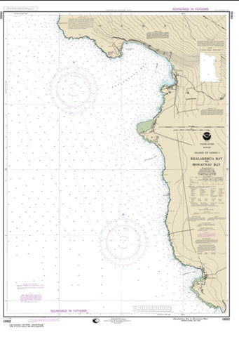 Buy map Kealakekua Bay to Honaunau Bay (19332-8) by NOAA