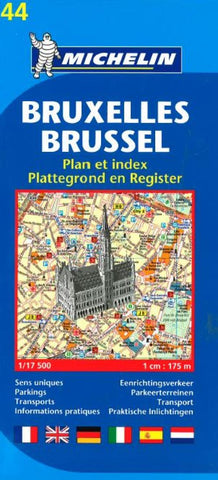 Buy map Brussels, Belgium (44) by Michelin Maps and Guides