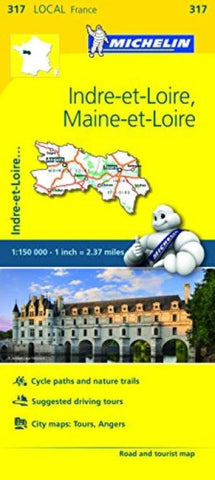 Buy map Indre Et Loire, Maine Et Loire (317) by Michelin Maps and Guides