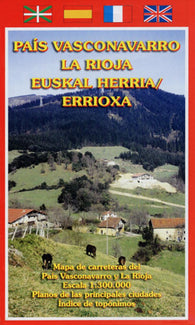 Buy map País Vasconavarro : La Rioja : Euskal Herria/Errioxa