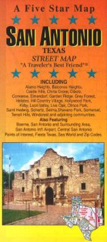 Buy map San Antonio, Texas by Five Star Maps, Inc.