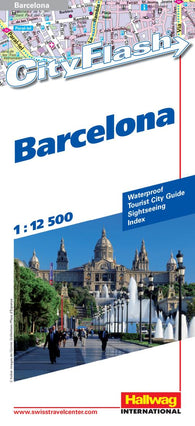 Buy map Barcelona, Spain City Flash Map by Hallwag