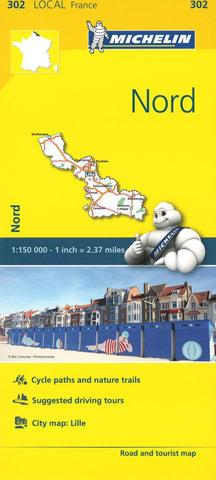Buy map Michelin: Nord, France Road and Tourist Map by Michelin Travel Partner
