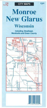 Buy map Monroe-New Glarus, Wisconsin by The Seeger Map Company Inc.