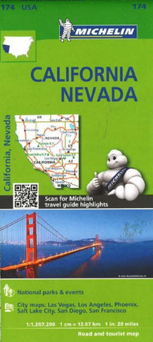 Buy map California and Nevada (174) by Michelin Maps and Guides