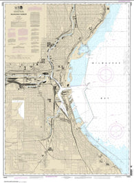 Buy map Milwaukee Harbor (14924-29) by NOAA